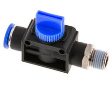 10 mm - R1/4'' Kunststof/Messing 3/2-Weg Handafsluiter Ontluchting aan Draadzijde