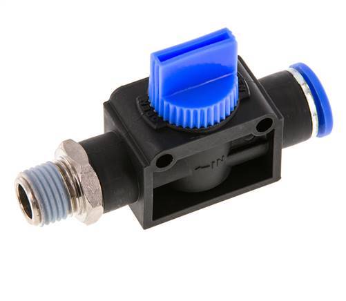 10 mm - R1/4'' Kunststof/Messing 3/2-Weg Handafsluiter Ontluchting aan Draadzijde