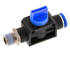 10 mm - R1/4'' Kunststof/Messing 3/2-Weg Handafsluiter Ontluchting aan Draadzijde