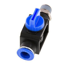 10 mm - R1/4'' Kunststof/Messing 3/2-Weg Handafsluiter Ontluchting aan Draadzijde