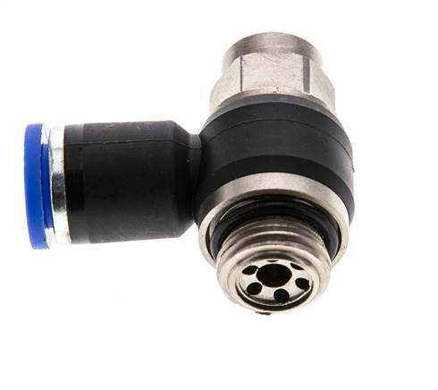 L-stuk Regelventiel 8 mm - G1/4'' Regeling-Uit Messing/Nylon Sleufschroef