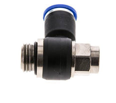 L-stuk Regelventiel 8 mm - G1/4'' Regeling-Uit Messing/Nylon Sleufschroef