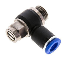 L-stuk Regelventiel 8 mm - G1/4'' Regeling-Uit Messing/Nylon Sleufschroef