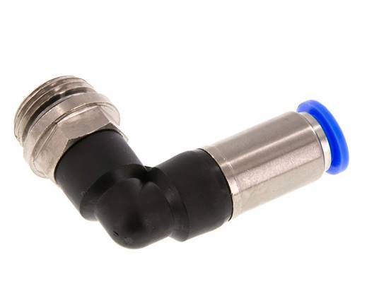 10mm & G1/2'' Zelfsluitende L-insteekkoppeling Vernikkeld messing/PBT buitendraad 0-10 bar