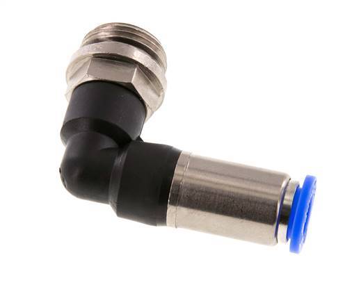 10mm & G1/2'' Zelfsluitende L-insteekkoppeling Vernikkeld messing/PBT buitendraad 0-10 bar