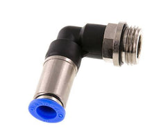 10mm & G1/2'' Zelfsluitende L-insteekkoppeling Vernikkeld messing/PBT buitendraad 0-10 bar