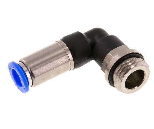 10mm & G1/2'' Zelfsluitende L-insteekkoppeling Vernikkeld messing/PBT buitendraad 0-10 bar
