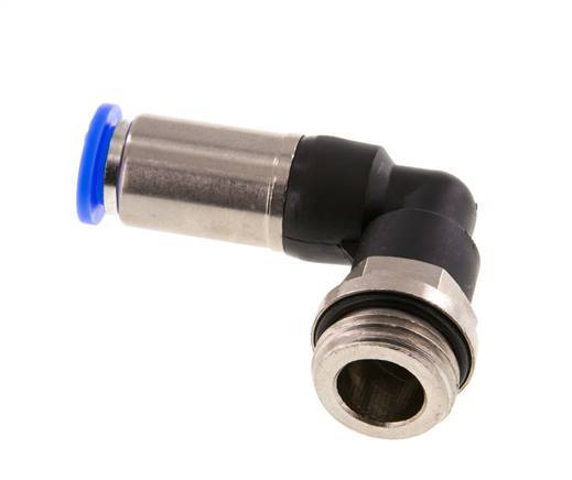 10mm & G1/2'' Zelfsluitende L-insteekkoppeling Vernikkeld messing/PBT buitendraad 0-10 bar