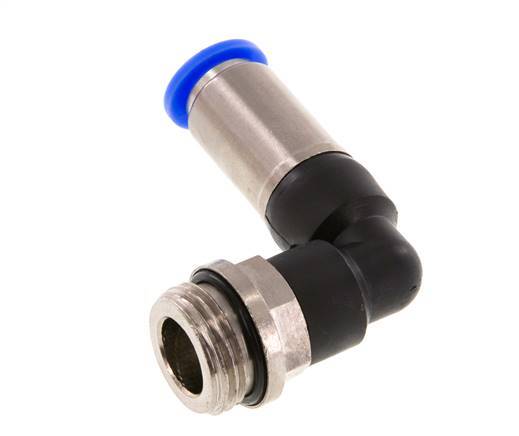 10mm & G1/2'' Zelfsluitende L-insteekkoppeling Vernikkeld messing/PBT buitendraad 0-10 bar