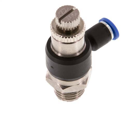 L-stuk Regelventiel 4 mm - G1/4'' Regeling-Uit Messing/Nylon