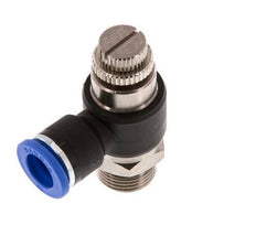 Flow Control Silencer Meter-Out Elbow 10 mm - G3/8'' Brass/PA 66