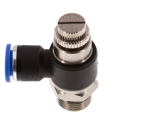 L-stuk Regelventiel 10 mm - G3/8'' Regeling-Uit Messing/Nylon
