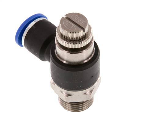 L-stuk Regelventiel 10 mm - G3/8'' Regeling-Uit Messing/Nylon