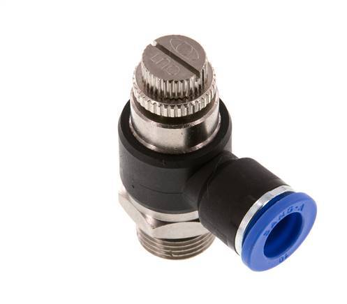 L-stuk Regelventiel 10 mm - G3/8'' Regeling-Uit Messing/Nylon