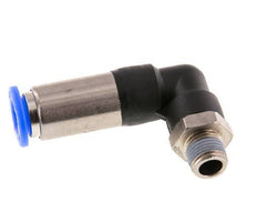 8mm & R1/8'' Zelfsluitende L-insteekkoppeling Vernikkeld messing/PBT buitendraad 0-10 bar [2 Stuks]