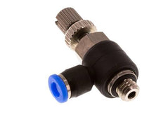 L-stuk Regelventiel 3 mm - M5 Regeling-Uit Messing/PBT