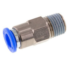 8mm & R1/4'' Zelfsluitende Insteekkoppeling Vernikkeld Messing/PBT Buitendraad 0-10 bar [2 Stuks]
