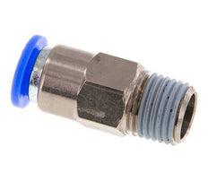 8mm & R1/4'' Zelfsluitende Insteekkoppeling Vernikkeld Messing/PBT Buitendraad 0-10 bar [2 Stuks]