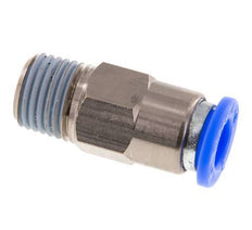 8mm & R1/4'' Zelfsluitende Insteekkoppeling Vernikkeld Messing/PBT Buitendraad 0-10 bar [2 Stuks]