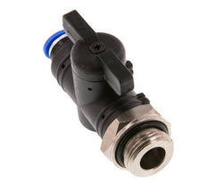 6 mm - G3/8'' Kunststof/Messing rechte 2-Weg Kogelkraan