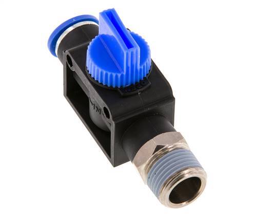 10 mm - R3/8'' Kunststof/Messing 3/2-Weg Handafsluiter Ontluchting aan Buiszijde