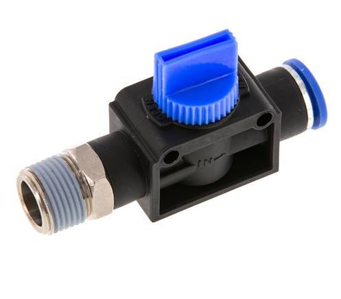 10 mm - R3/8'' Kunststof/Messing 3/2-Weg Handafsluiter Ontluchting aan Buiszijde