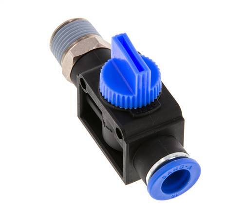 10 mm - R3/8'' Kunststof/Messing 3/2-Weg Handafsluiter Ontluchting aan Buiszijde
