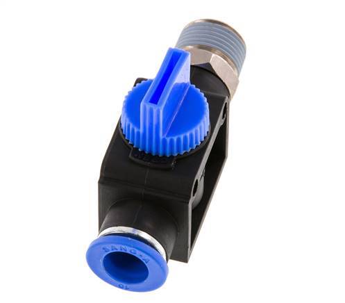 10 mm - R3/8'' Kunststof/Messing 3/2-Weg Handafsluiter Ontluchting aan Buiszijde