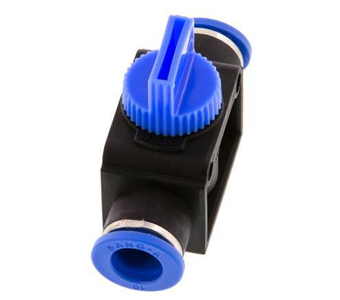 10 mm Kunststof/Messing 3/2-Weg Handafsluiter
