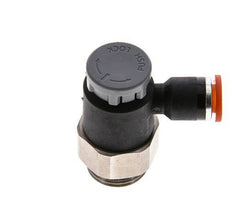 L-stuk Regelventiel 6 mm - G3/8'' Regeling-in Messing/Nylon Borgmoer