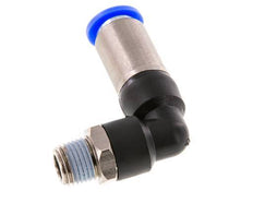 10mm & R1/4'' Zelfsluitende L-insteekkoppeling Vernikkeld messing/PBT buitendraad 0-10 bar