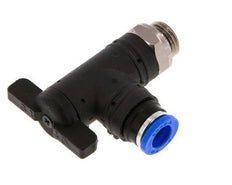 8 mm - G1/4'' Kunststof/Messing L-stuk 2-Weg Kogelkraan