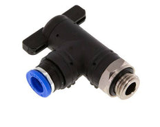 8 mm - G1/4'' Kunststof/Messing L-stuk 2-Weg Kogelkraan