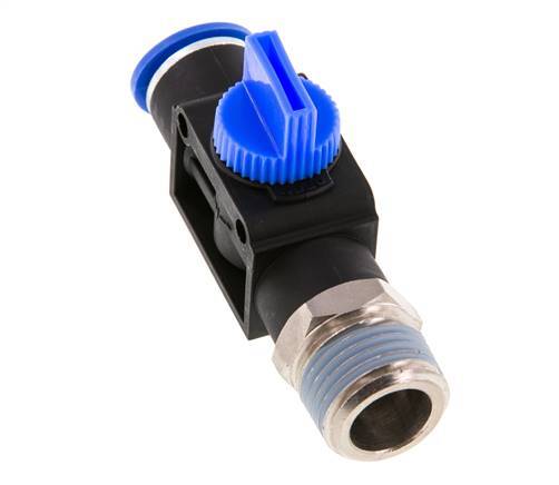 12 mm - R1/2'' Kunststof/Messing 3/2-Weg Handafsluiter Ontluchting aan Draadzijde