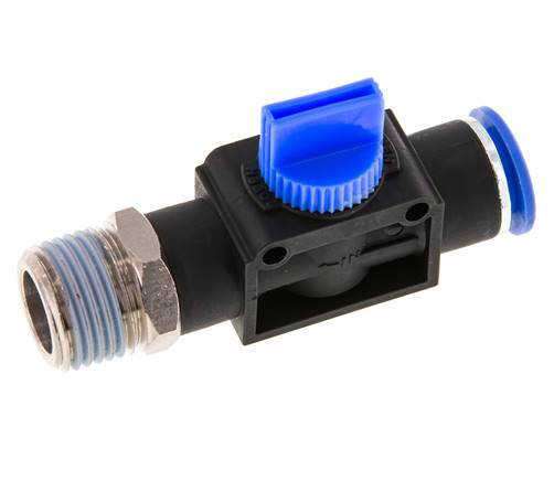 12 mm - R1/2'' Kunststof/Messing 3/2-Weg Handafsluiter Ontluchting aan Draadzijde