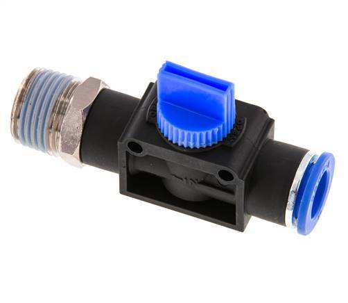 12 mm - R1/2'' Kunststof/Messing 3/2-Weg Handafsluiter Ontluchting aan Draadzijde