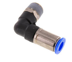 Push-In Fitting 12mm & R1/2'' Male Auto Shut-Off Elbow Brass/PBT 0-10bar (0-145psi)