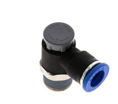 L-stuk Regelventiel 10 mm - R3/8'' Regeling-Uit Messing/Nylon Borgmoer