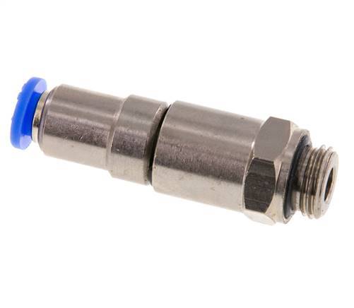 6mm & G1/4'' Hoge Snelheid Draaidoorvoer Insteek Buitendraad Vernikkeld Messing/PBT NBR