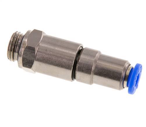 6mm & G1/4'' Hoge Snelheid Draaidoorvoer Insteek Buitendraad Vernikkeld Messing/PBT NBR