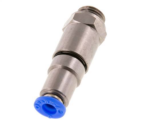 6mm & G1/4'' Hoge Snelheid Draaidoorvoer Insteek Buitendraad Vernikkeld Messing/PBT NBR