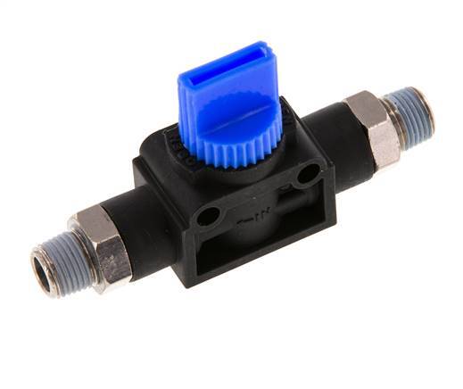 R1/8'' Kunststof/Messing 3/2-Weg Handafsluiter