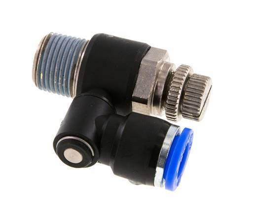 Draaibaar Regelventiel 10 mm - R3/8'' Regeling-Uit Messing/Nylon