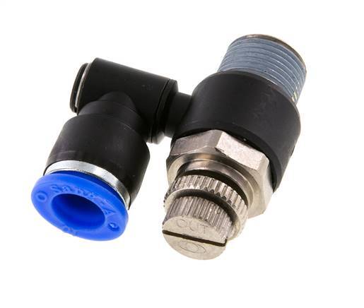 Draaibaar Regelventiel 10 mm - R3/8'' Regeling-Uit Messing/Nylon