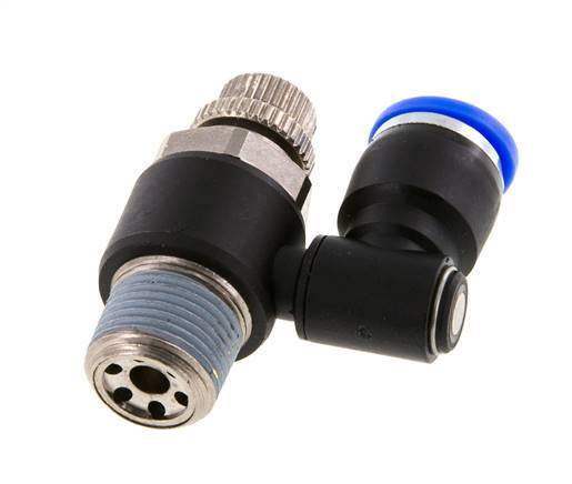 Draaibaar Regelventiel 10 mm - R3/8'' Regeling-Uit Messing/Nylon