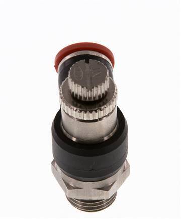 L-stuk Regelventiel 8 mm - G1/4'' Regeling-in Messing/Nylon