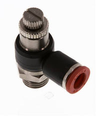 L-stuk Regelventiel 8 mm - G1/4'' Regeling-in Messing/Nylon