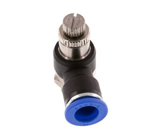 L-stuk Regelventiel 10 mm - G1/4'' Regeling-Uit Messing/Nylon