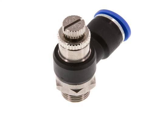 L-stuk Regelventiel 10 mm - G1/4'' Regeling-Uit Messing/Nylon