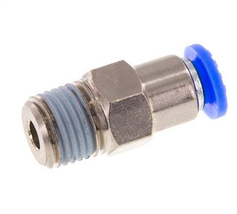 6mm & R1/4'' Regeling-In Vernikkeld Messing/PBT Terugslagklep Insteekkoppeling Buitendraad 0.2-10 bar